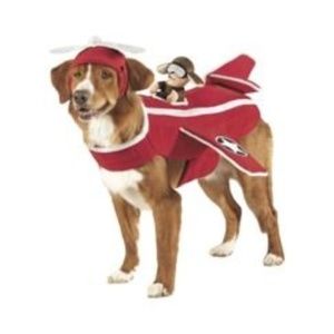 dog airplane pilot halloween costume L pet